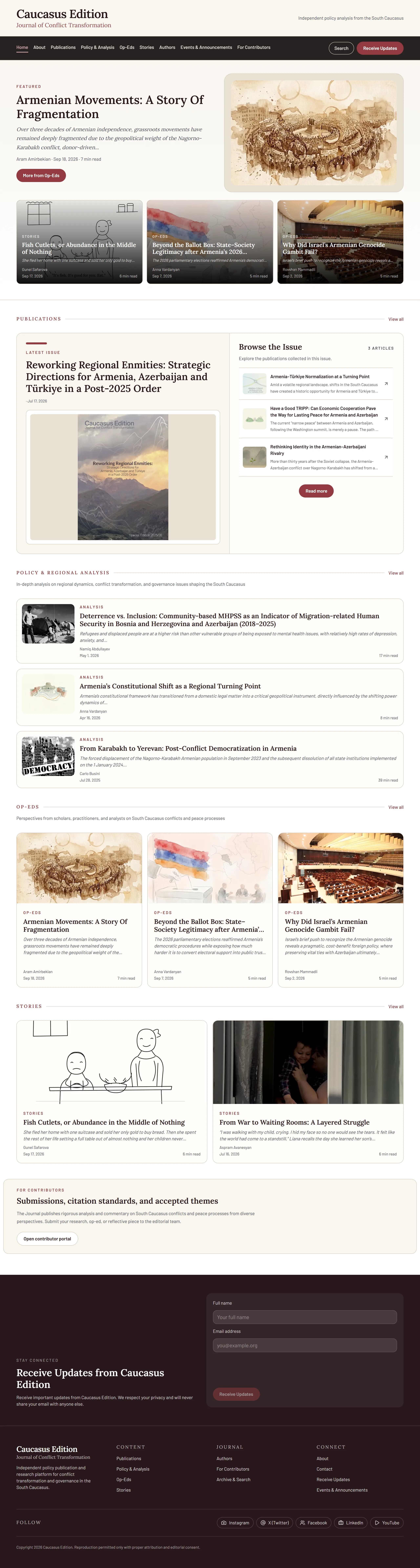 Full Caucasus Edition home page